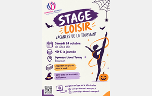 Stage loisirs des vacances de la Toussaint